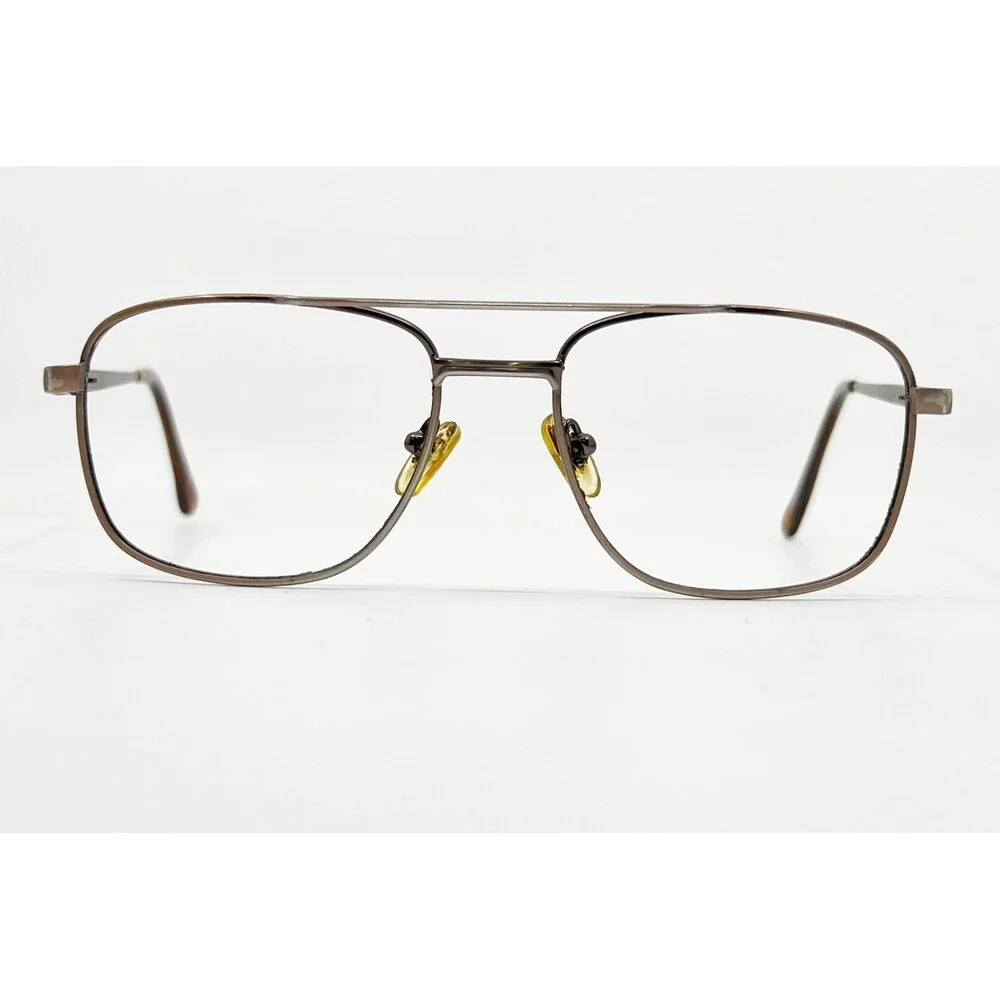 Hilco Eyeglasses Mens Bronze SG301 Double Bridge Aviator 140
